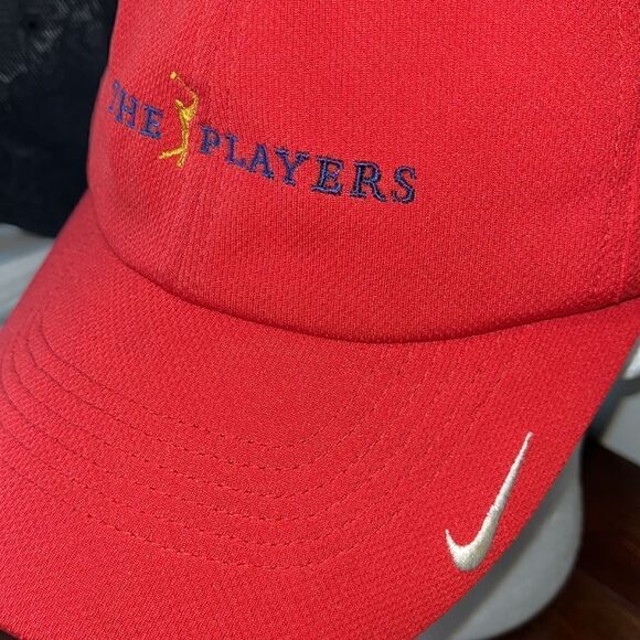 Nike Sunday Red Polyester swoosh The Players Tournament Golf Tournament cap hat - Picture 2 of 4